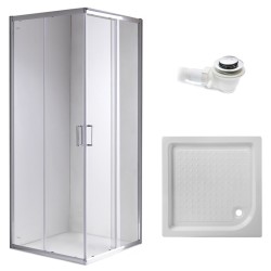 KABINA PRYSZNICOWA KWADRATOWA Z BRODZIKIEM KZ93B/ SXL02B CHROM/BIAŁY 90x90