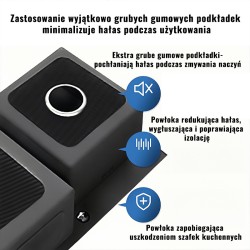 ZLEW KUCHENNY ZLEWOZMYWAK DWUKOMOROWY STALOWY INOX VISTA-CH-75X45 DOZOWNIK SYFON UCHWYTY