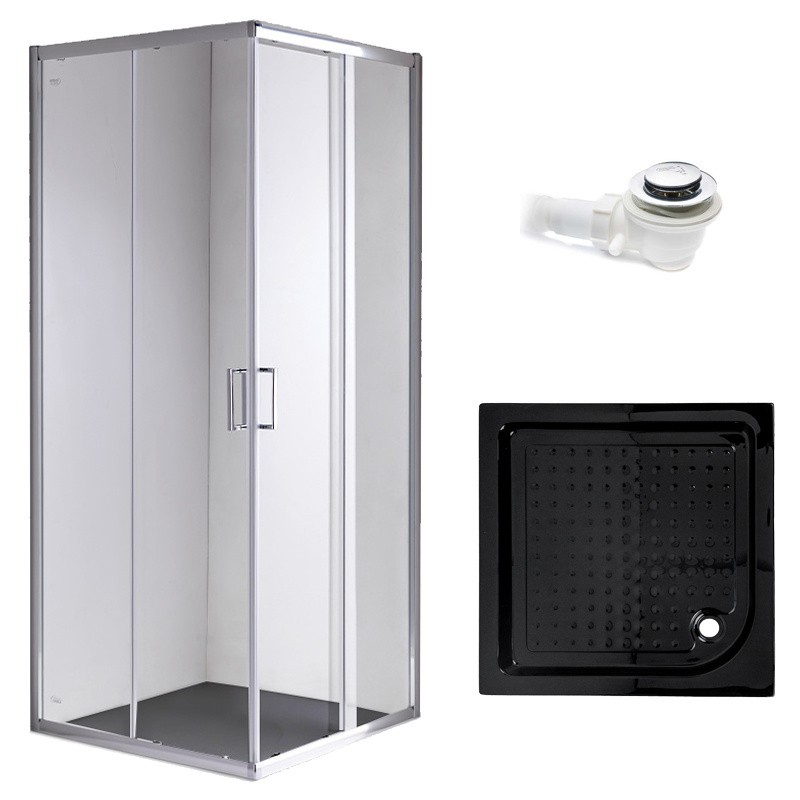 KABINA PRYSZNICOWA KWADRATOWA Z BRODZIKIEM KZ93A/SXL02A CHROM/CZARNY 80x80 KABINA PRYSZNICOWA KWADRATOWA Z BRODZIKIEM KZ93A/SXL02A CHROM/CZARNY 80x80