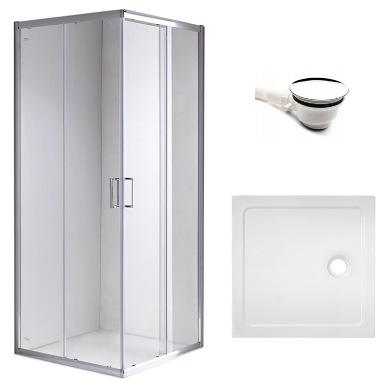 KABINA PRYSZNICOWA KWADRATOWA Z BRODZIKIEM KZ93C/ ST06A CHROM/BIAŁY 100x100 KABINA PRYSZNICOWA KWADRATOWA Z BRODZIKIEM KZ93C/ ST06A CHROM/BIAŁY 100x100