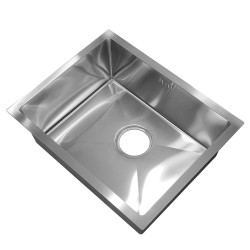 ZLEW KUCHENNY ZLEWOZMYWAK JEDNOKOMOROWY STALOWY INOX RODOS-CH-50X40 SYFON UCHWYTY