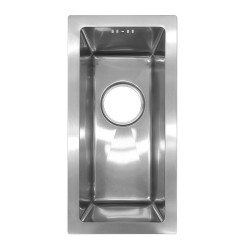 ZLEW KUCHENNY ZLEWOZMYWAK JEDNOKOMOROWY STALOWY INOX RODOS-CH-44X22 SYFON UCHWYTY