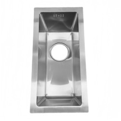 ZLEW KUCHENNY ZLEWOZMYWAK JEDNOKOMOROWY STALOWY INOX RODOS-CH-44X22 SYFON UCHWYTY