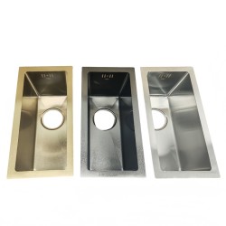 ZLEW KUCHENNY ZLEWOZMYWAK JEDNOKOMOROWY STALOWY INOX RODOS-CH-44X22 SYFON UCHWYTY