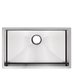 ZLEW KUCHENNY ZLEWOZMYWAK JEDNOKOMOROWY STALOWY INOX RODOS-CH-74X47 SYFON UCHWYTY