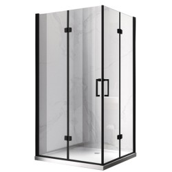 KABINA PRYSZNICOWA PROSTOKĄTNA ZES-KZ12D-BL-120X80 CZARNA 120x80 CM