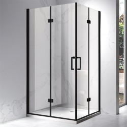 KABINA PRYSZNICOWA PROSTOKĄTNA ZES-KZ12D-BL-120X80 CZARNA 120x80 CM