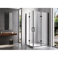 KABINA PRYSZNICOWA PROSTOKĄTNA ZES-KZ13A-BL-100X90 CZARNA 100x90 CM