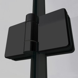 KABINA PRYSZNICOWA PROSTOKĄTNA ZES-KZ13A-BL-100X90 CZARNA 100x90 CM