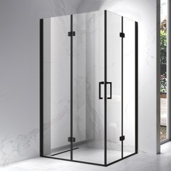 KABINA PRYSZNICOWA PROSTOKĄTNA ZES-KZ13A-BL-100X90 CZARNA 100x90 CM