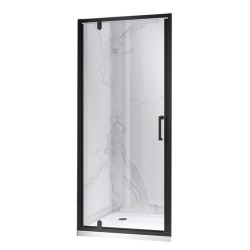 DRZWI PRYSZNICOWE KZ18B CZARNE 80 CM 6 MM