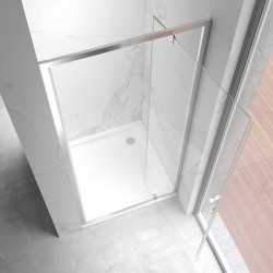 DRZWI PRYSZNICOWE KZ18C CHROM 90 CM 6 MM