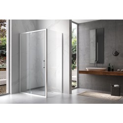 KABINA PRYSZNICOWA PROSTOKĄTNA ZES-KZ06B-100X80 CHROM 100x80 CM