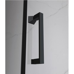 KABINA PRYSZNICOWA PROSTOKĄTNA ZES-KZ06C-BL-110X80 CZARNA 110x80 CM