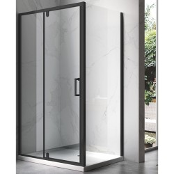 KABINA PRYSZNICOWA PROSTOKĄTNA ZES-KZ06C-BL-110X80 CZARNA 110x80 CM