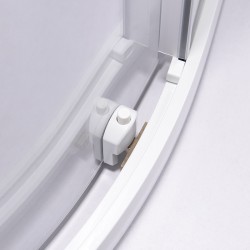 KABINA PRYSZNICOWA PÓŁOKRĄGŁA Z BRODZIKIEM KZ94B/SXL01B BIAŁY/BIAŁY 90x90