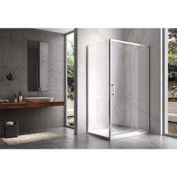 KABINA PRYSZNICOWA PROSTOKĄTNA ZES-KZ103-90X80 CHROM 90x80 CM