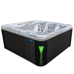 JACUZZI OGRODOWE WANNA SPA566 FULL CAPPUCCINO OBUDOWA ANTRACYT 200x200 CM