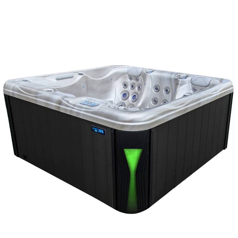 JACUZZI OGRODOWE WANNA SPA566 FULL CAPPUCCINO OBUDOWA ANTRACYT 200x200 CM