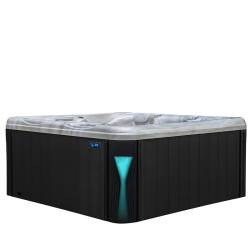 JACUZZI OGRODOWE WANNA SPA566 FULL CAPPUCCINO OBUDOWA ANTRACYT 200x200 CM