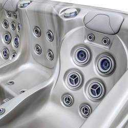 JACUZZI OGRODOWE WANNA SPA566 FULL CAPPUCCINO OBUDOWA ANTRACYT 200x200 CM