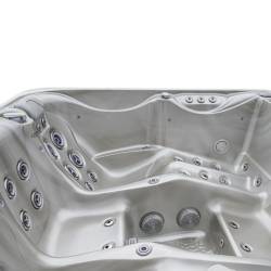 JACUZZI OGRODOWE WANNA SPA566 FULL CAPPUCCINO OBUDOWA ANTRACYT 200x200 CM