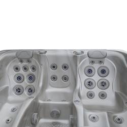 JACUZZI OGRODOWE WANNA SPA566 FULL CAPPUCCINO OBUDOWA ANTRACYT 200x200 CM