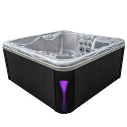 JACUZZI OGRODOWE WANNA SPA566 FULL CAPPUCCINO OBUDOWA ANTRACYT 200x200 CM