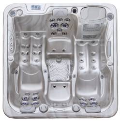 JACUZZI OGRODOWE WANNA SPA566 FULL CAPPUCCINO OBUDOWA KAWA 200x200 CM