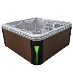 JACUZZI OGRODOWE WANNA SPA566 FULL CAPPUCCINO OBUDOWA KAWA 200x200 CM