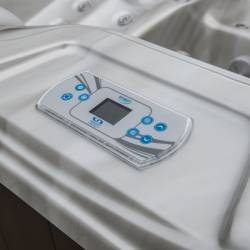 JACUZZI OGRODOWE WANNA SPA566 FULL CAPPUCCINO OBUDOWA KAWA 200x200 CM