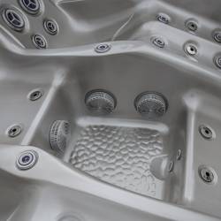JACUZZI OGRODOWE WANNA SPA566 FULL CAPPUCCINO OBUDOWA KAWA 200x200 CM