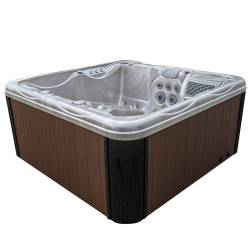 JACUZZI OGRODOWE WANNA SPA566 FULL CAPPUCCINO OBUDOWA KAWA 200x200 CM