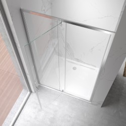 DRZWI PRYSZNICOWE KZ19F CHROM 120 CM 6 MM