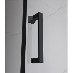 DRZWI PRYSZNICOWE KZ19F CZARNE 120 CM 6 MM