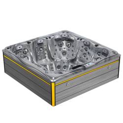 JACUZZI OGRODOWE WANNA SPA748 ODYSSEY OBUDOWA SZARA DESKA F27 230x230 CM