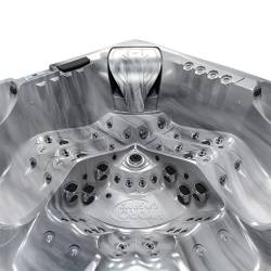 JACUZZI OGRODOWE WANNA SPA748 ODYSSEY OBUDOWA SZARA DESKA F27 230x230 CM
