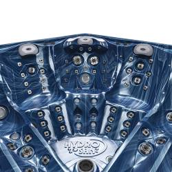 JACUZZI OGRODOWE WANNA SPA748 NIEBIESKA FALA OBUDOWA SZARA DESKA F22 230x230 CM