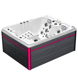 JACUZZI OGRODOWE WANNA SPA754 BIAŁA PERŁA OBUDOWA SZARA DESKA F22