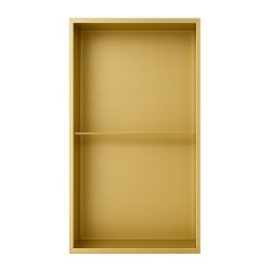 PÓŁKA ŁAZIENKOWA WNĘKOWA DUO Z KOŁNIERZEM ZŁOTA 60X30X10 CM