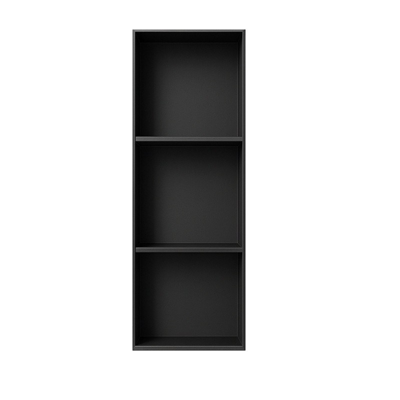 PÓŁKA ŁAZIENKOWA WNĘKOWA TRES Z KOŁNIERZEM CZARNA 90X30X10 CM PÓŁKA ŁAZIENKOWA WNĘKOWA TRES Z KOŁNIERZEM CZARNA 90X30X10 CM