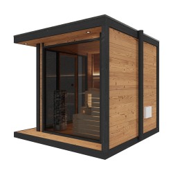 SAUNA OGRODOWA FIŃSKA ALTANKA Z PIECEM EDA 9kW 8 OSOBOWA 250x250 CM
