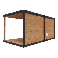 SAUNA OGRODOWA FIŃSKA ALTANKA Z PIECEM GABI 9kW 6-7 OSOBOWA 250x500 CM