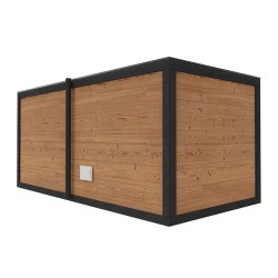 SAUNA OGRODOWA FIŃSKA ALTANKA Z PIECEM GABI 9kW 6-7 OSOBOWA 250x500 CM