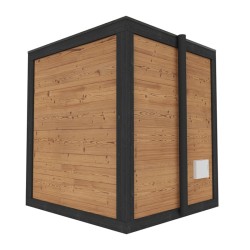 SAUNA OGRODOWA FIŃSKA ALTANKA Z PIECEM MIRA 9kW 6 OSOBOWA 200x205 CM