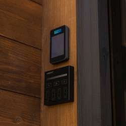 SAUNA OGRODOWA FIŃSKA ALTANKA Z PIECEM MIRA 9kW 6 OSOBOWA 200x205 CM