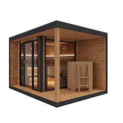 SAUNA OGRODOWA FIŃSKA ALTANKA Z PIECEM NORI 9kW 6-7 OSOBOWA 250x350 CM