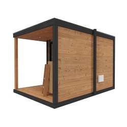 SAUNA OGRODOWA FIŃSKA ALTANKA Z PIECEM NORI 9kW 6-7 OSOBOWA 250x350 CM