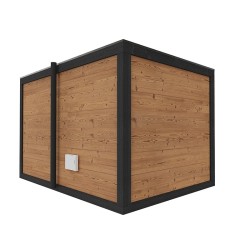 SAUNA OGRODOWA FIŃSKA ALTANKA Z PIECEM NORI 9kW 6-7 OSOBOWA 250x350 CM