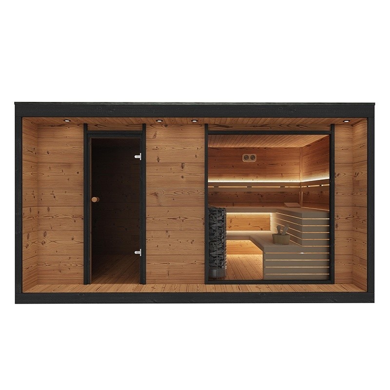 SAUNA OGRODOWA FIŃSKA ALTANKA Z PIECEM SILVA 9kW 6-7 OSOBOWA 250x410 CM SAUNA OGRODOWA FIŃSKA ALTANKA Z PIECEM SILVA 9kW 6-7 OSOBOWA 250x410 CM